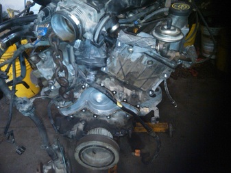 Engine and transmission teardown for rebuild